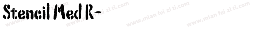 Stencil Med R字体转换